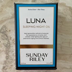 NEW SEALED BOX Sunday Riley Luna Sleeping Night Oil .5 oz